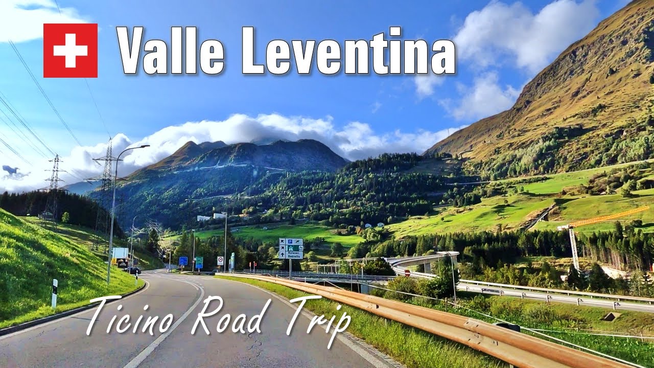 Leventina Valley • Scenic Drive in Southern Switzerland 🇨🇭 [4K]