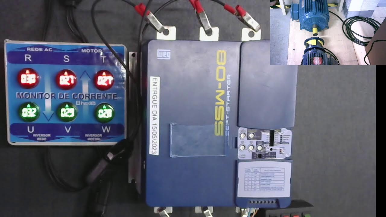 TESTE SOFTSTARTER WEG SSW08 130A