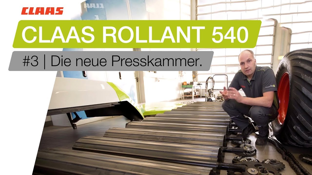 CLAAS ROLLANT 540  #3 Die neue Presskammer.