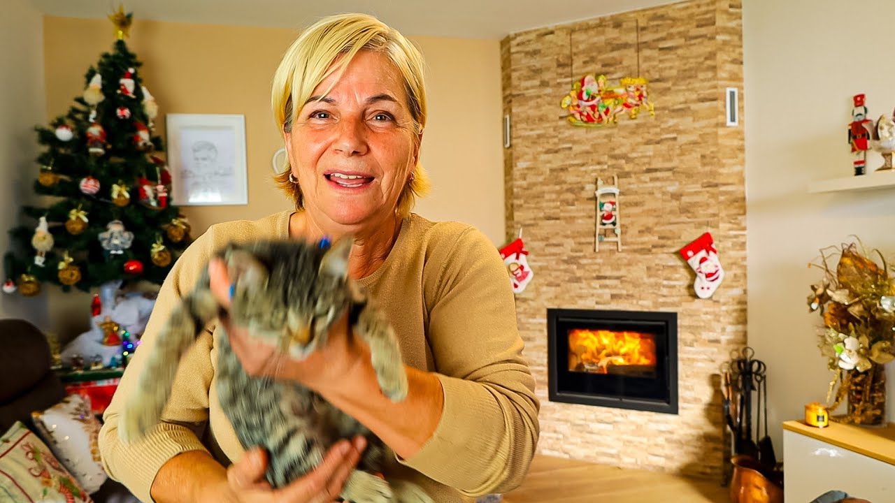 Mostrei a minha decoração de Natal com o presépio montado!