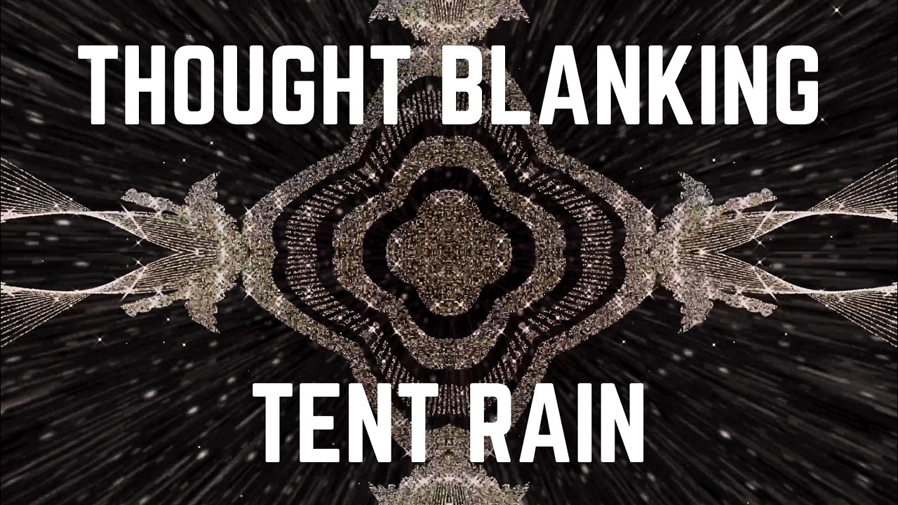 THOUGHT BLANKING TENT RAIN | 12 Hours | Black Screen | No Midway Ads | Sleep/ Calm Anxiety/ Focus