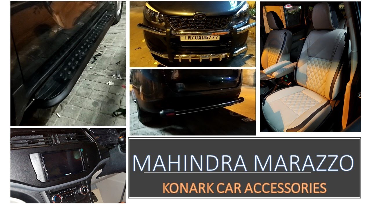 Marazzo Modifications | Front, Side & Rear Guard, Seatcover, Audio System | KONARK CAR ACCESSORIES