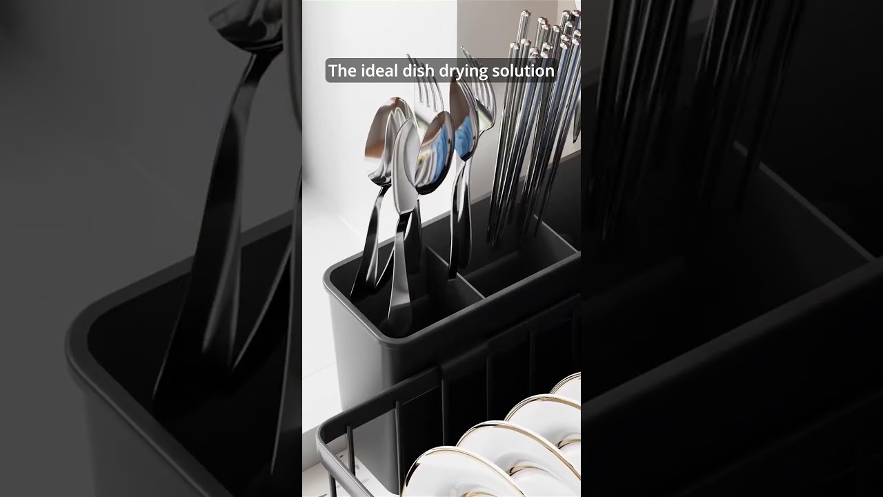 Compact Dish Drying Rack 🏡 Stylish & Durable for Small Kitchens 