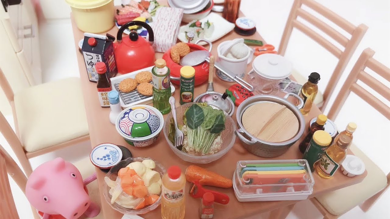RE-ment Miniature Mother‘s’ Kitchen Mini Food Toy Unboxing（ASMR）