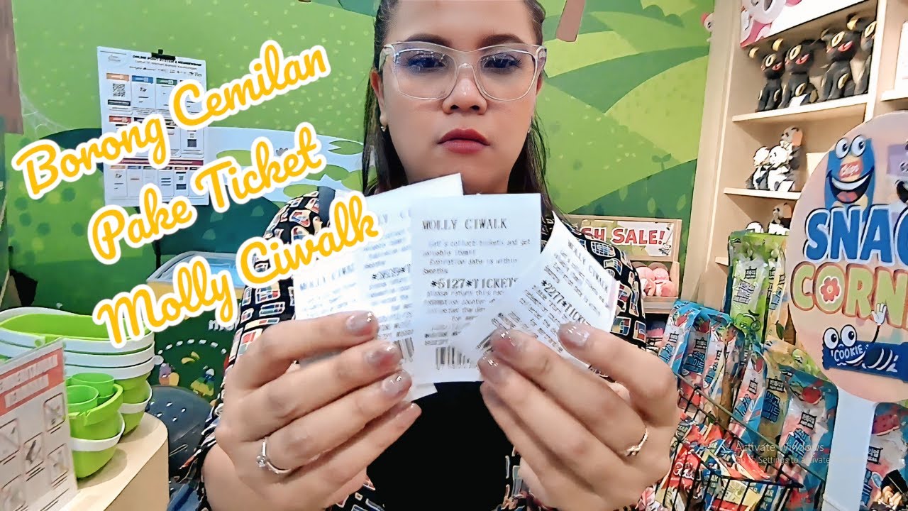 Beres Dinner Borong Cemilan Cepuluh Pake Ticket Molly Ciwalk