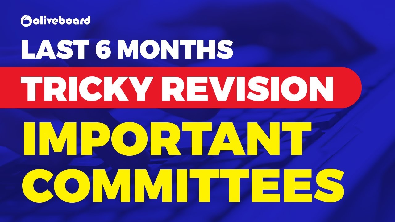 Important Committees | Last 6 Months Tricky Revision | Current Affairs | Banking Awareness | RRB PO