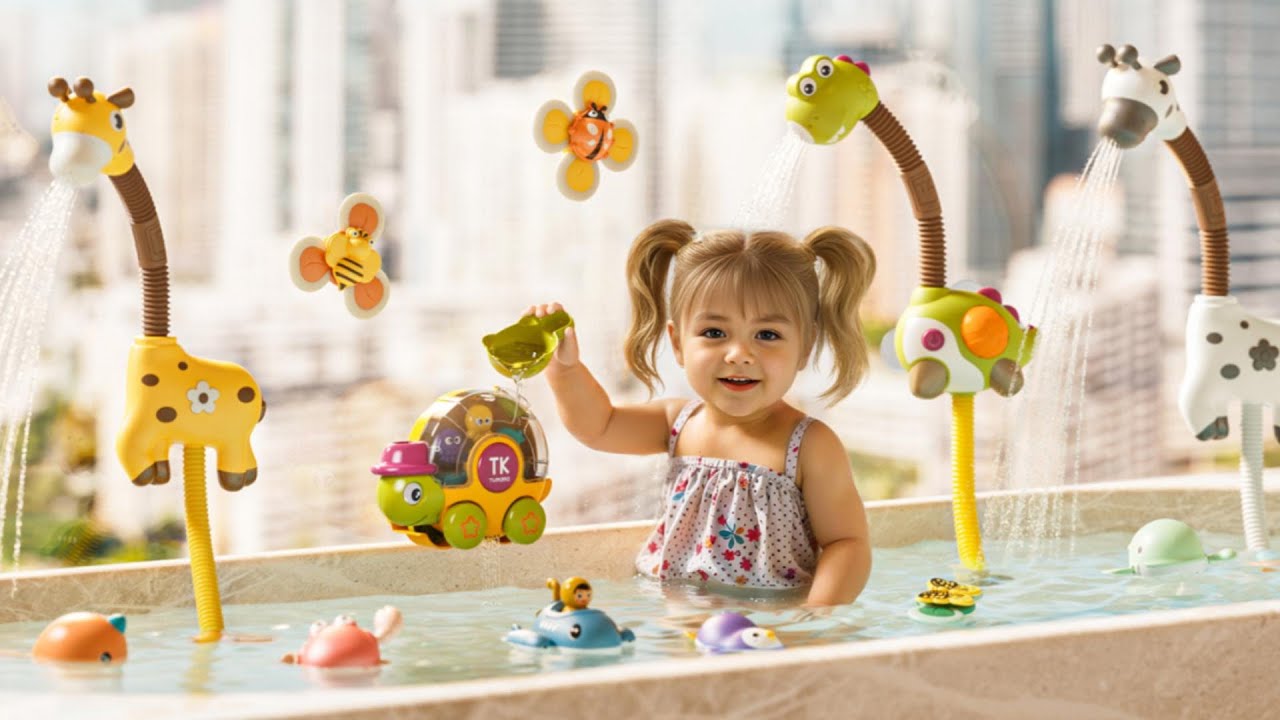 Baby Shower Head Bath Toy Set | The ultimate must-have for kids, toddlers, baby baths | TumamaKids