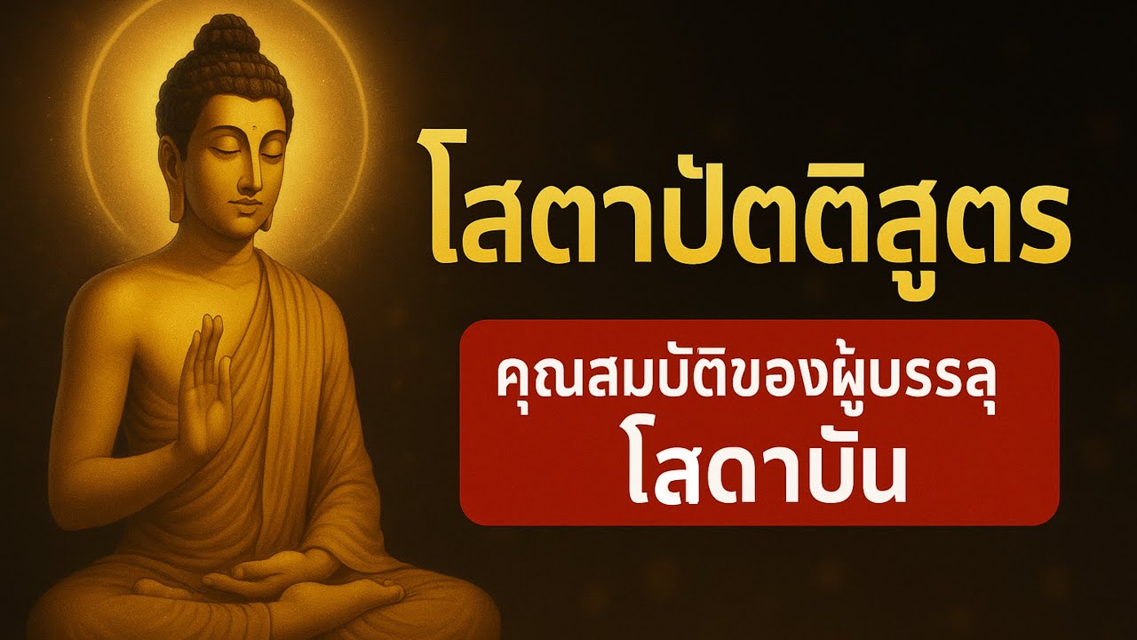 โสตาปัตติสูตร: โสตาปัตติยังคะ ๔ และ “คุณสมบัติของผู้บรรลุโสดาบัน” | ตัดสังโยชน์สาม