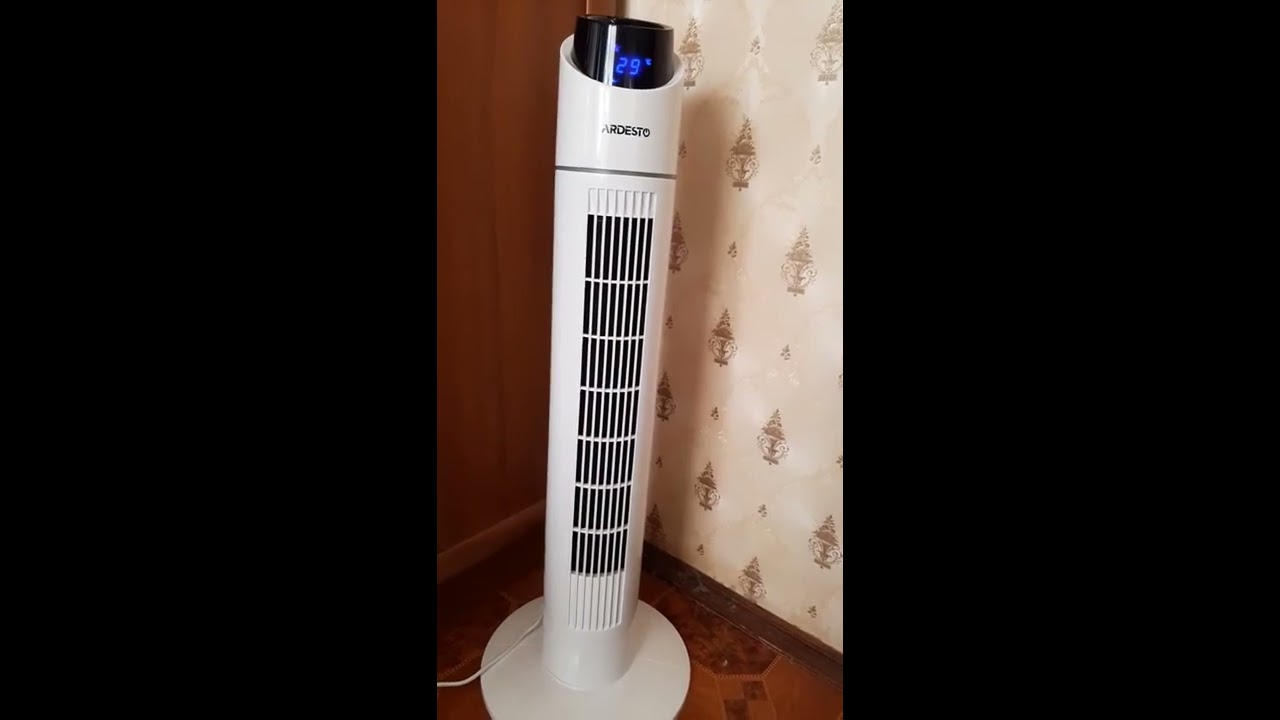 Вентилятор ARDESTO FNT-R36X1W.  Обзорное видео и демонстрация работы.