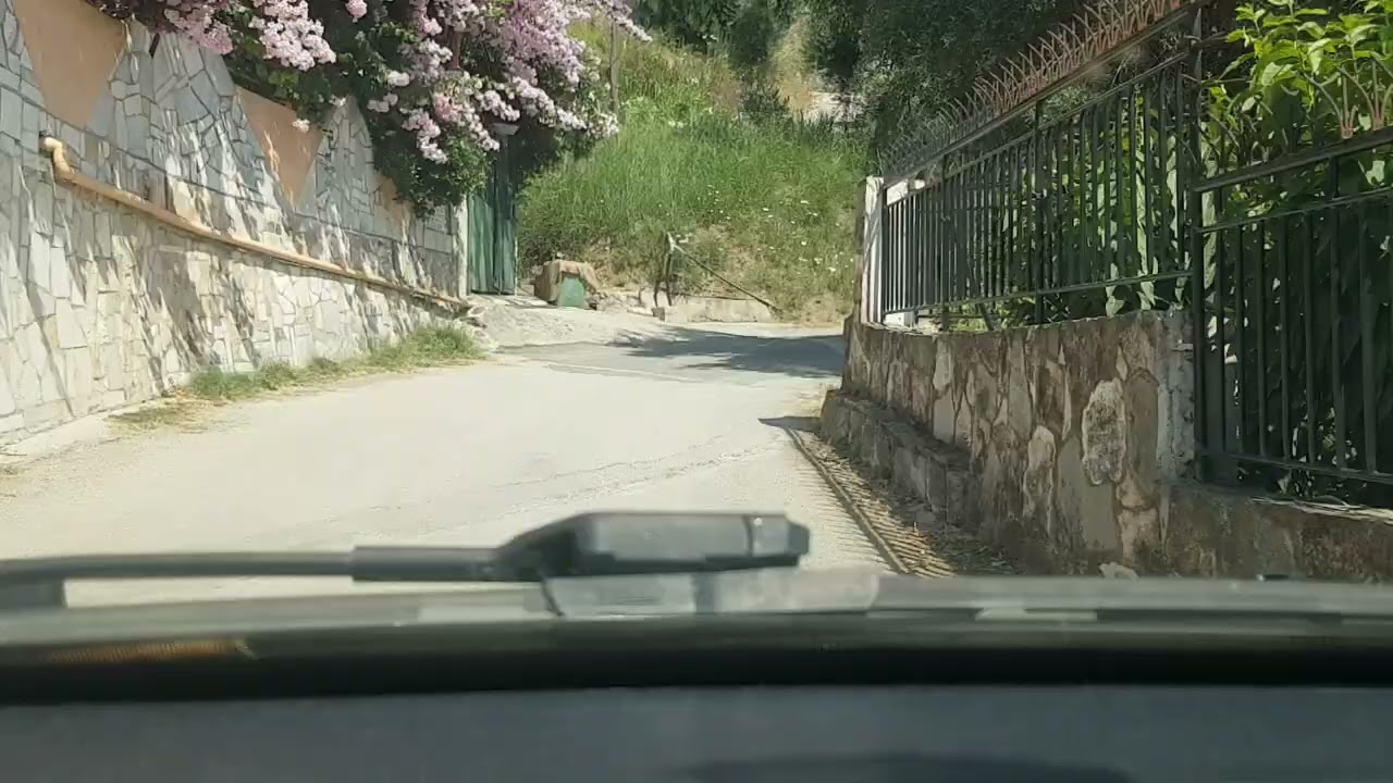 Corfu Pelekas beach road