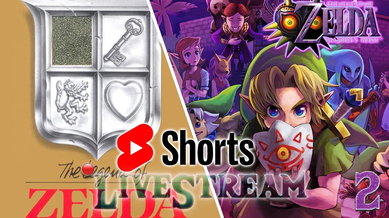 🔴 Zelda 1 (NSO) + Majora’s Mask (2) Playthrough | YT Shorts✨