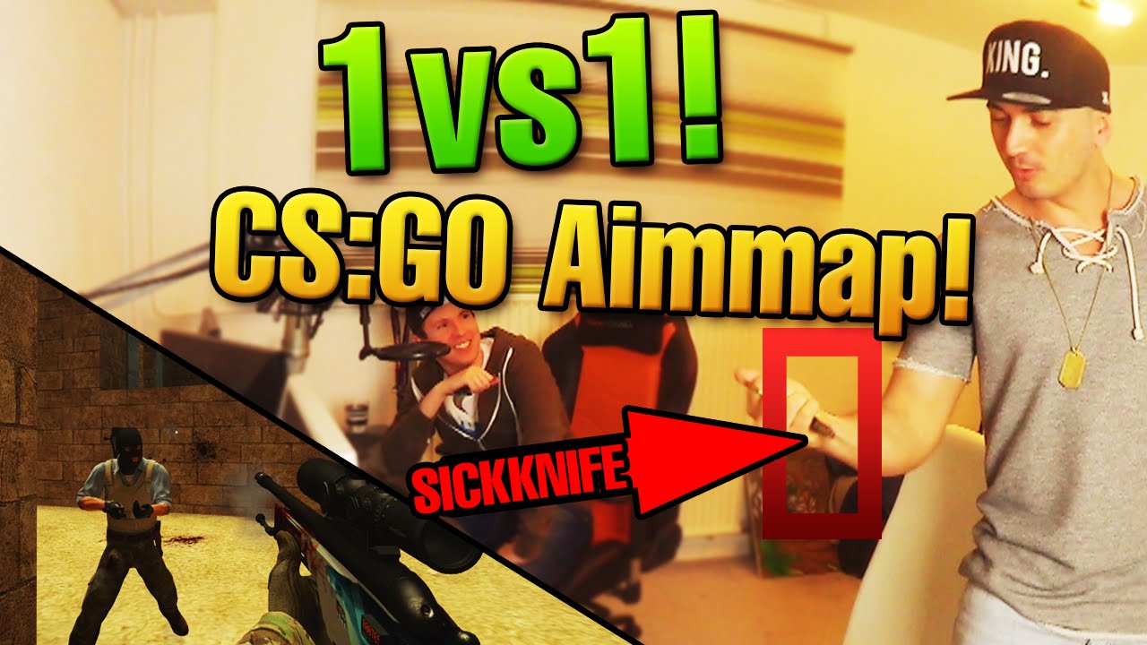 1vs1 biBa vs Shpendi - CS:GO Aimmap mit Bestrafung! Only noscope ald&ouml; :^)