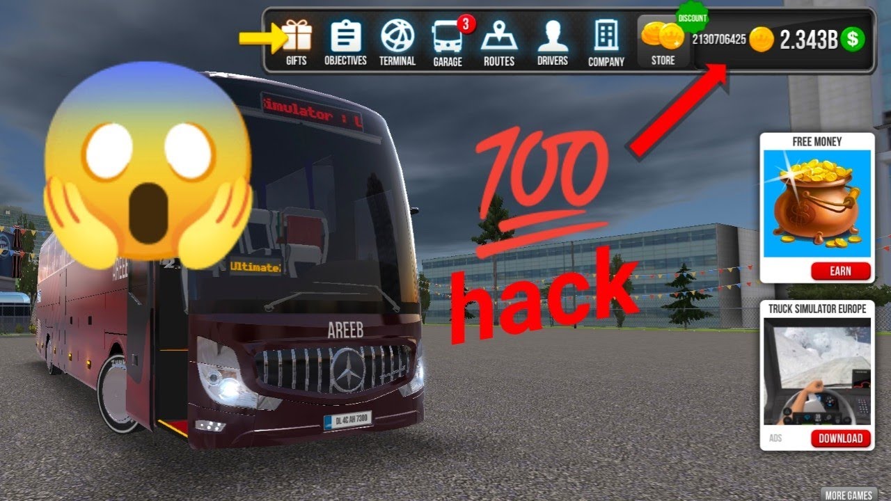 HOW TO HACK BUS SIMULATOR ULTIMATE UNLIMITED MONEY AND GOLD 🤩🤩🤩 | areeb gamers