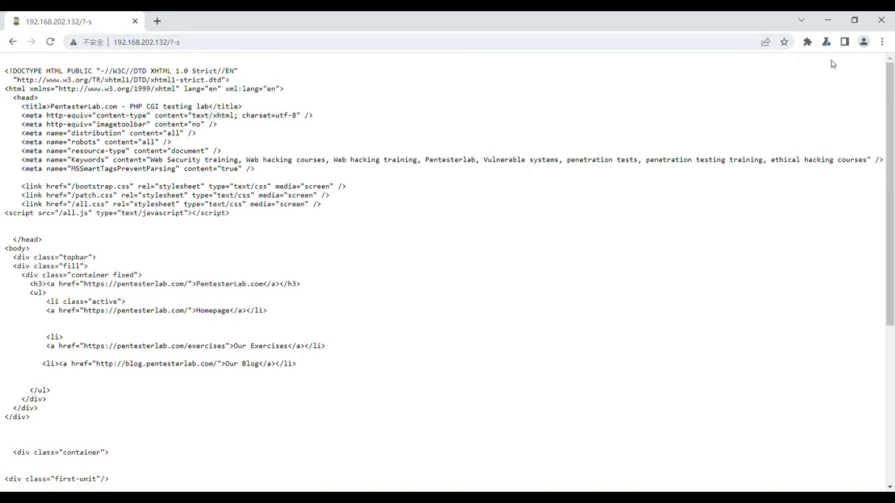 CVE-2012-1823 PHP-CGI RCE reproduced by jonafk555
