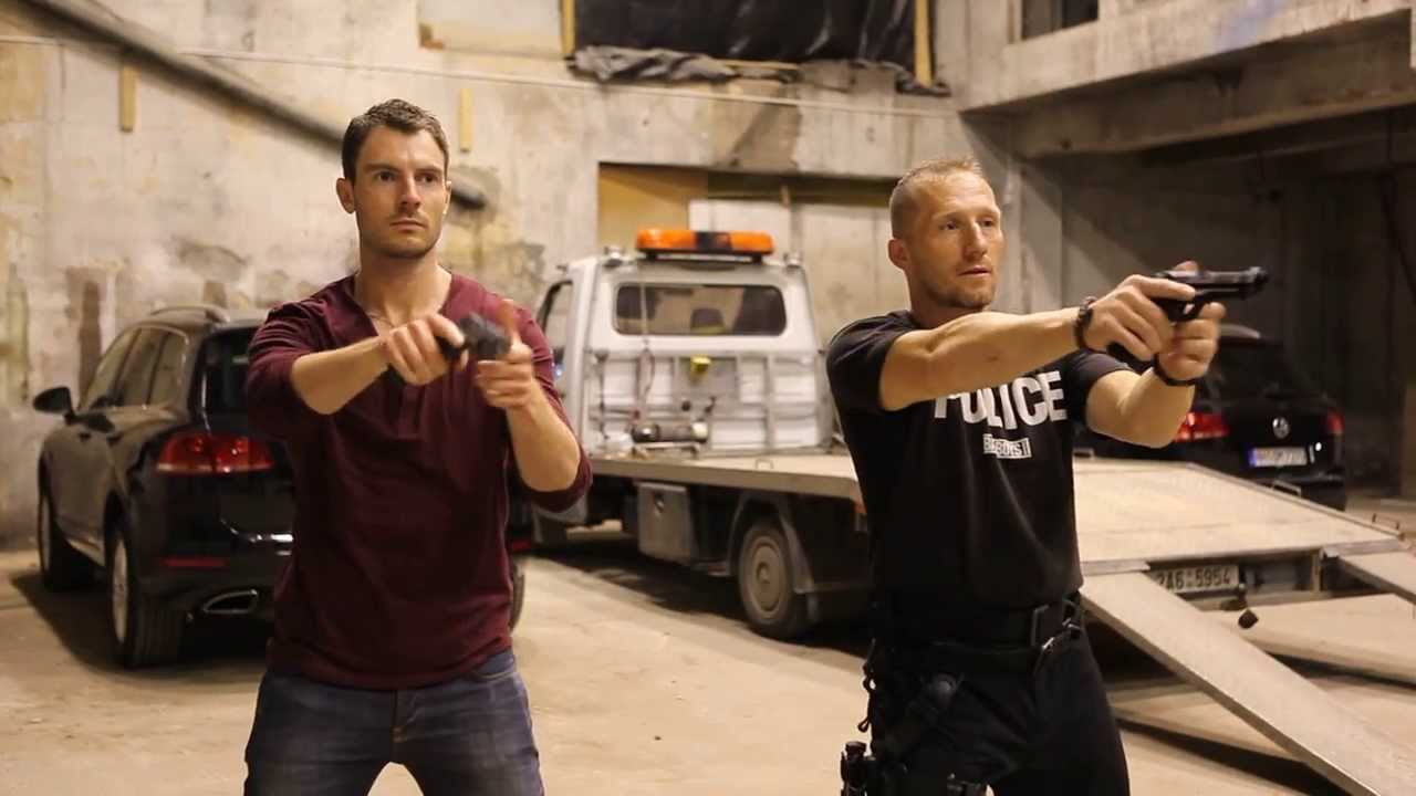 CROSSING LINES - Richard Flood getting ready for the shooting