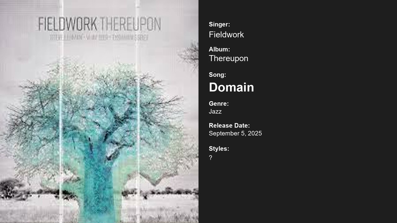 Thereupon by  Fieldwork - New Jazz Album Out Now!