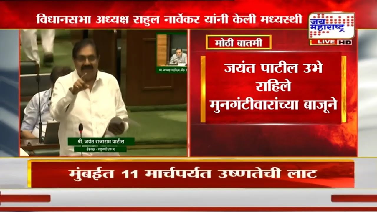 महिला आयोगाच्या निधीवरून Sudhir Mungantiwar आक्रमक, Jayant Patil उभे राहिले मुनगंटीवारांच्या बाजूने