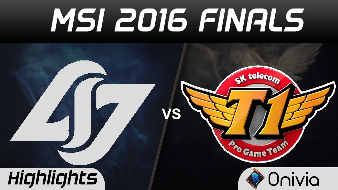 CLG vs SKT Highlights Game 1 MSI 2016 Finals Counter Logic Gaming vs SK Telecom T1