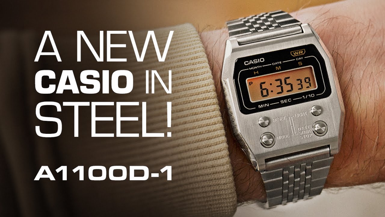 A strap-monster Casio in STEEL! The new A1100D - First look