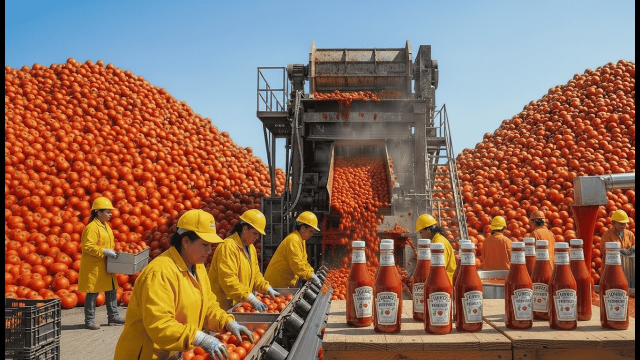 Inside the 500,000-LB Ketchup Plant – The Hypnotic Bottling of Silky Modern Sauce