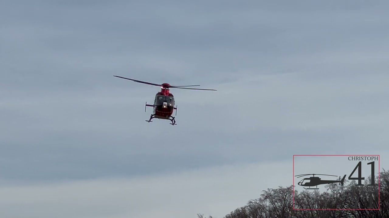 🚒🚁🚨[Christoph41 startet nach schwerem VU in Heimerdingen]🚨🚁🚒