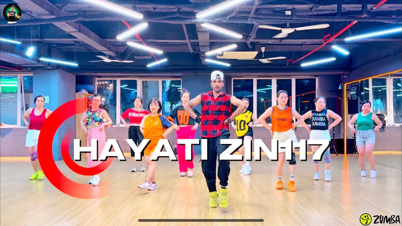 Zin117 | Hayati Arabic electronic zumba Dance Choreography Basic routine Dancefit