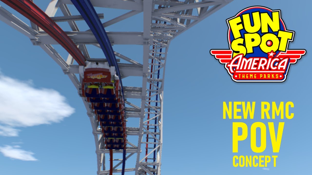 New 2022 Fun Spot RMC Roller Coaster, POV Concept
