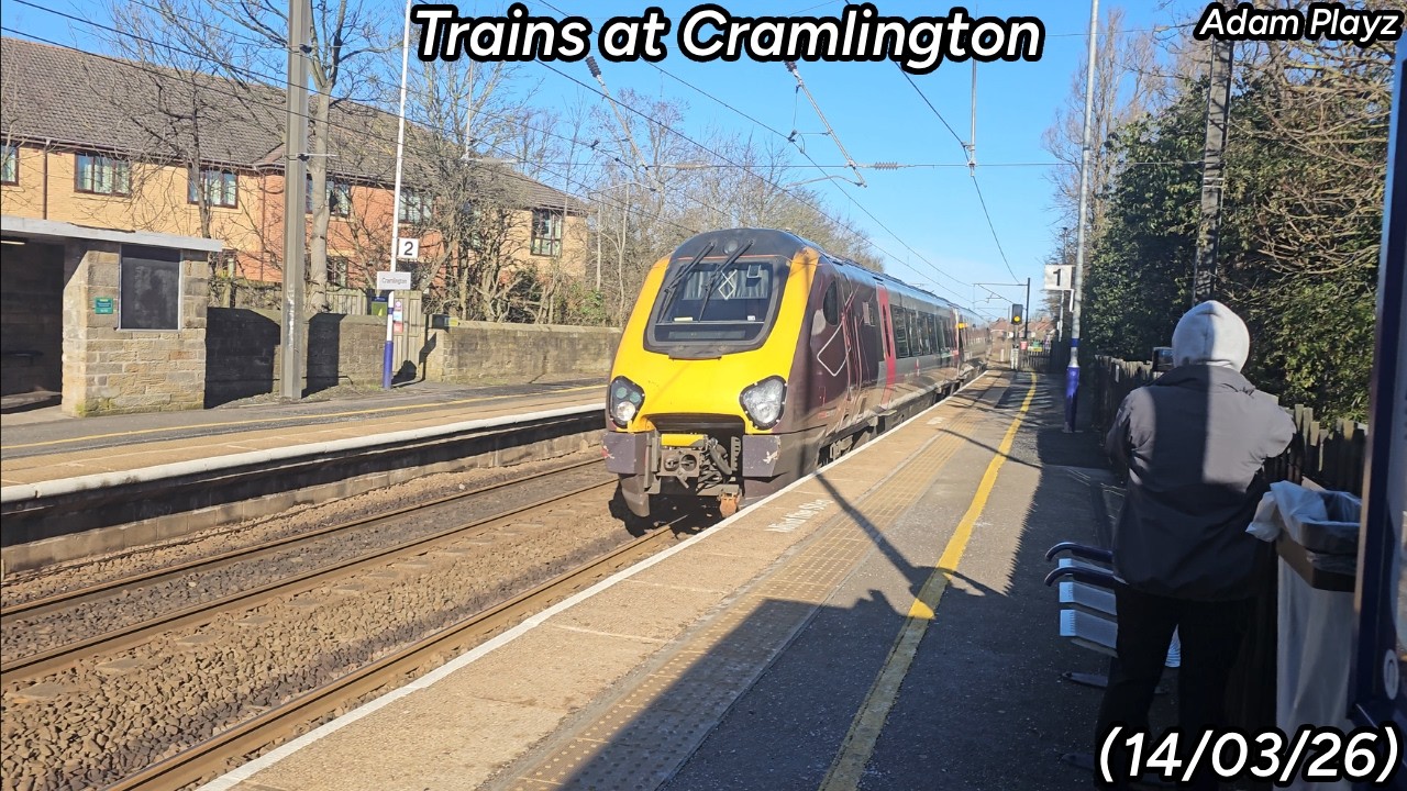 Trains at Cramlington (14/03/26)