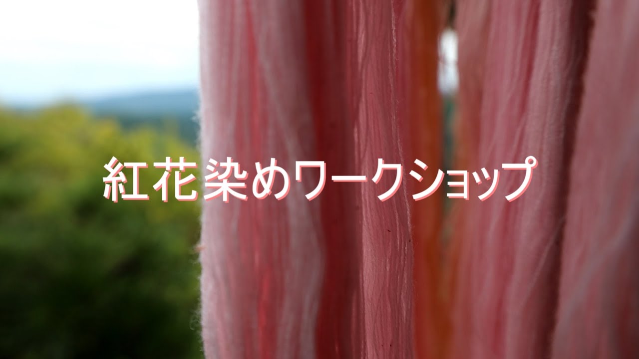 紅花染めワークショップ ショート