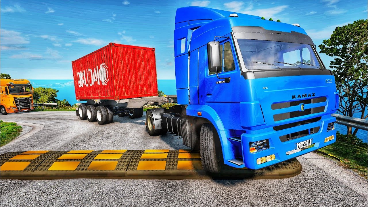 Trucks vs Speed Bumps | BeamNG.drive