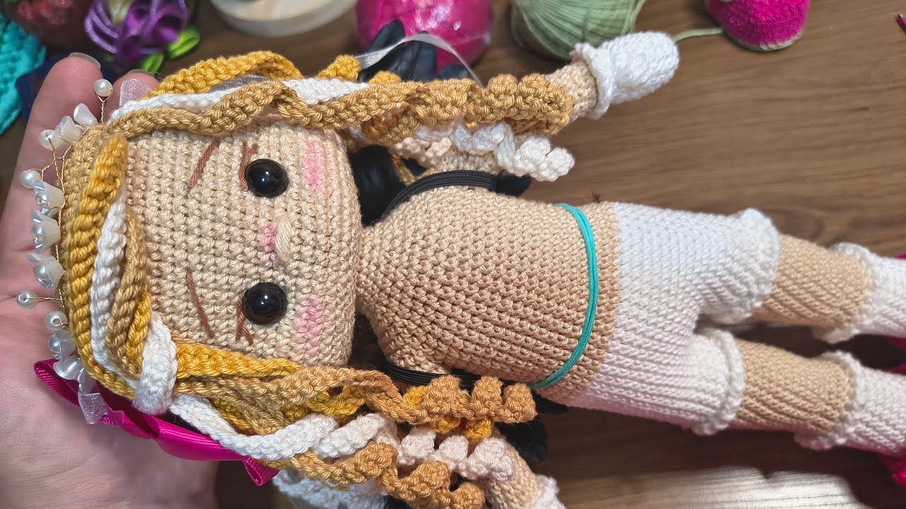 Vídeo 2 anjinha amigurumi 