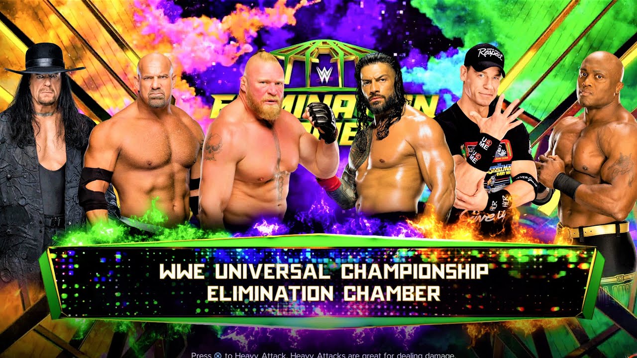 Полный геймплей матча «Elimination Chamber» на 6 человек — WWE 2K23