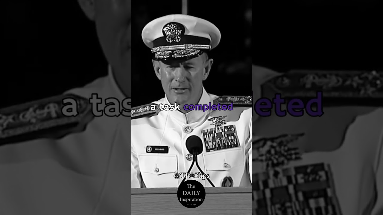 Admiral McRaven: Steps to Change the World 🌎#grind  #motivation  #inspiration  #change