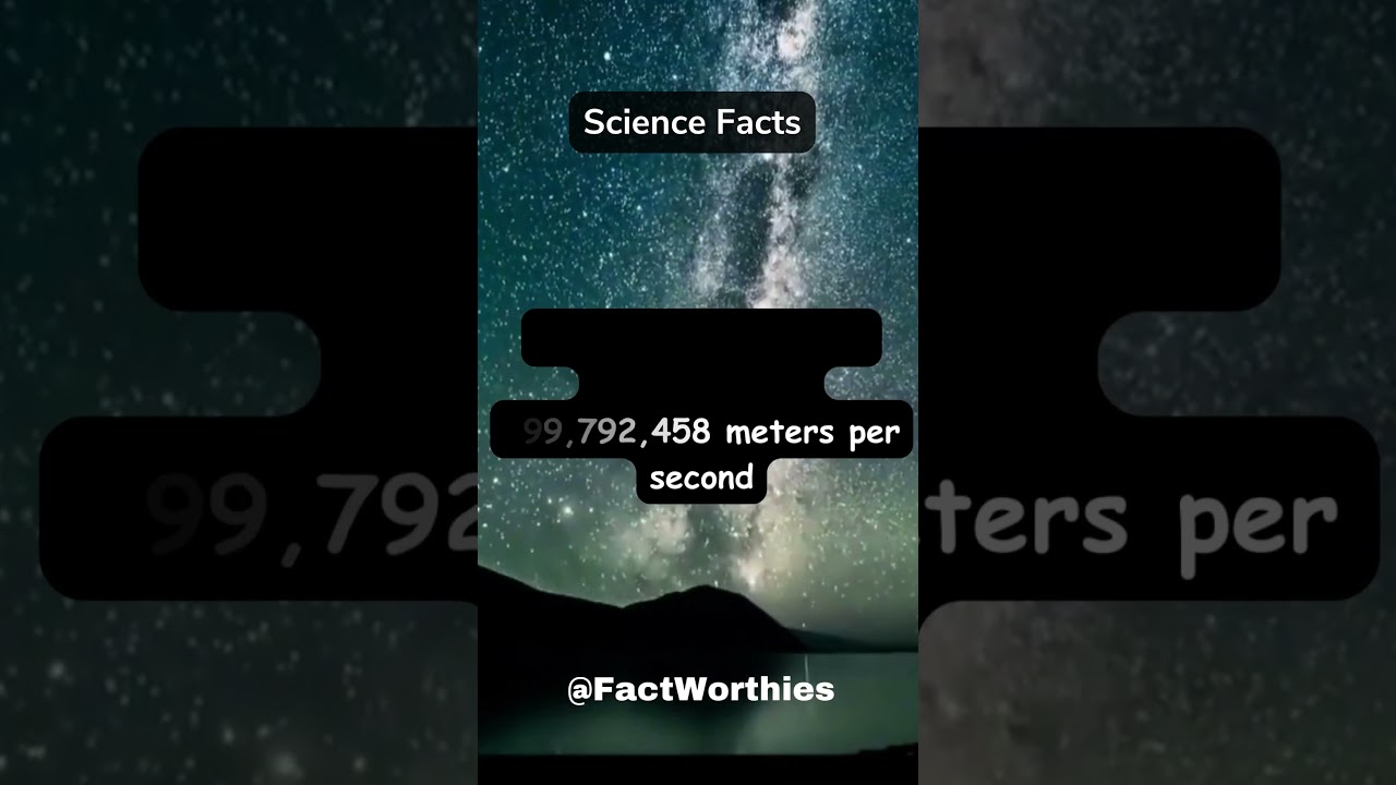 The speed of light is approximately 299,792,458 meters per second