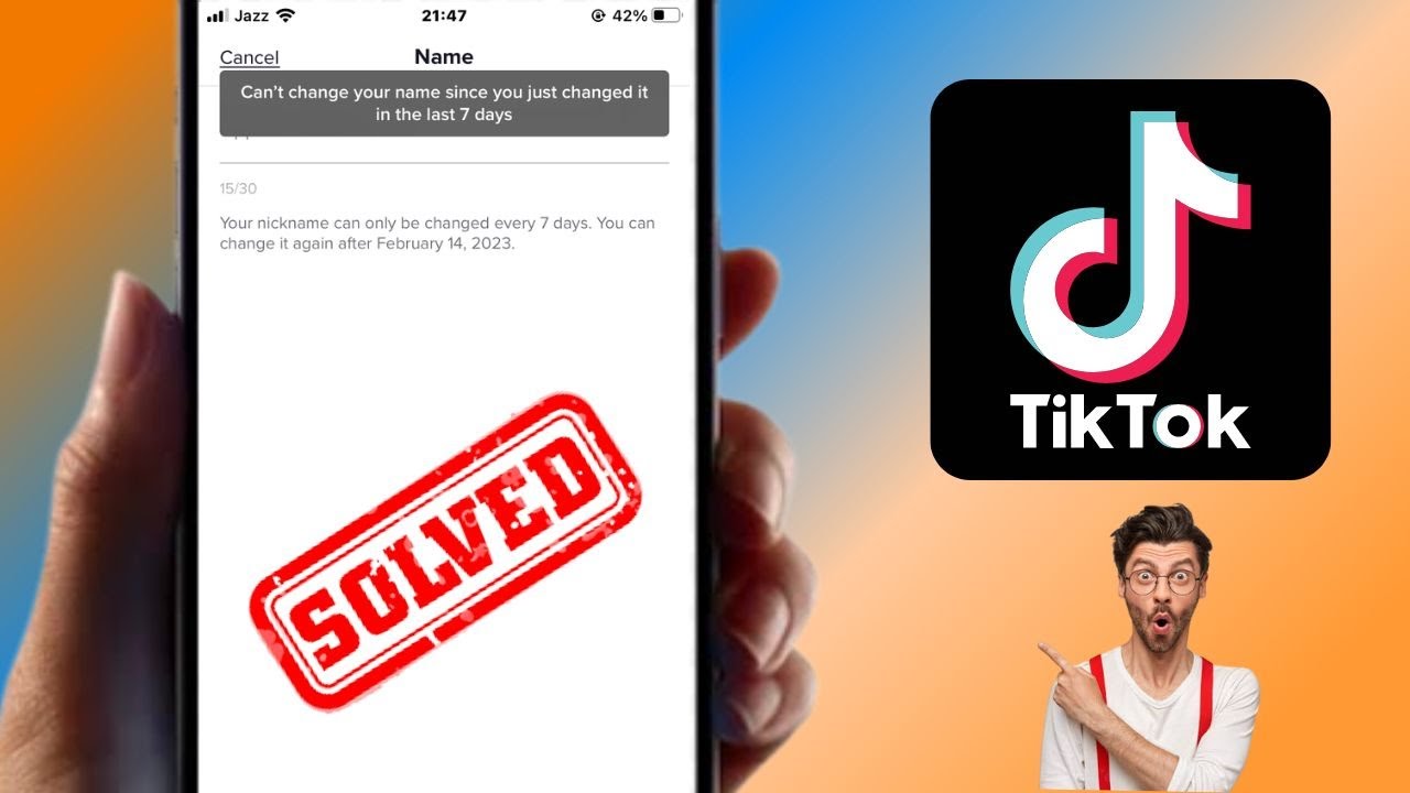 Как изменить имя в TikTok за 7 дней | Изменить имя в TikTok, не дожидаясь 7 дней | 2023