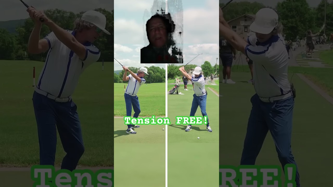 TENSION free golf swings are the BEST! #golf #rydercup