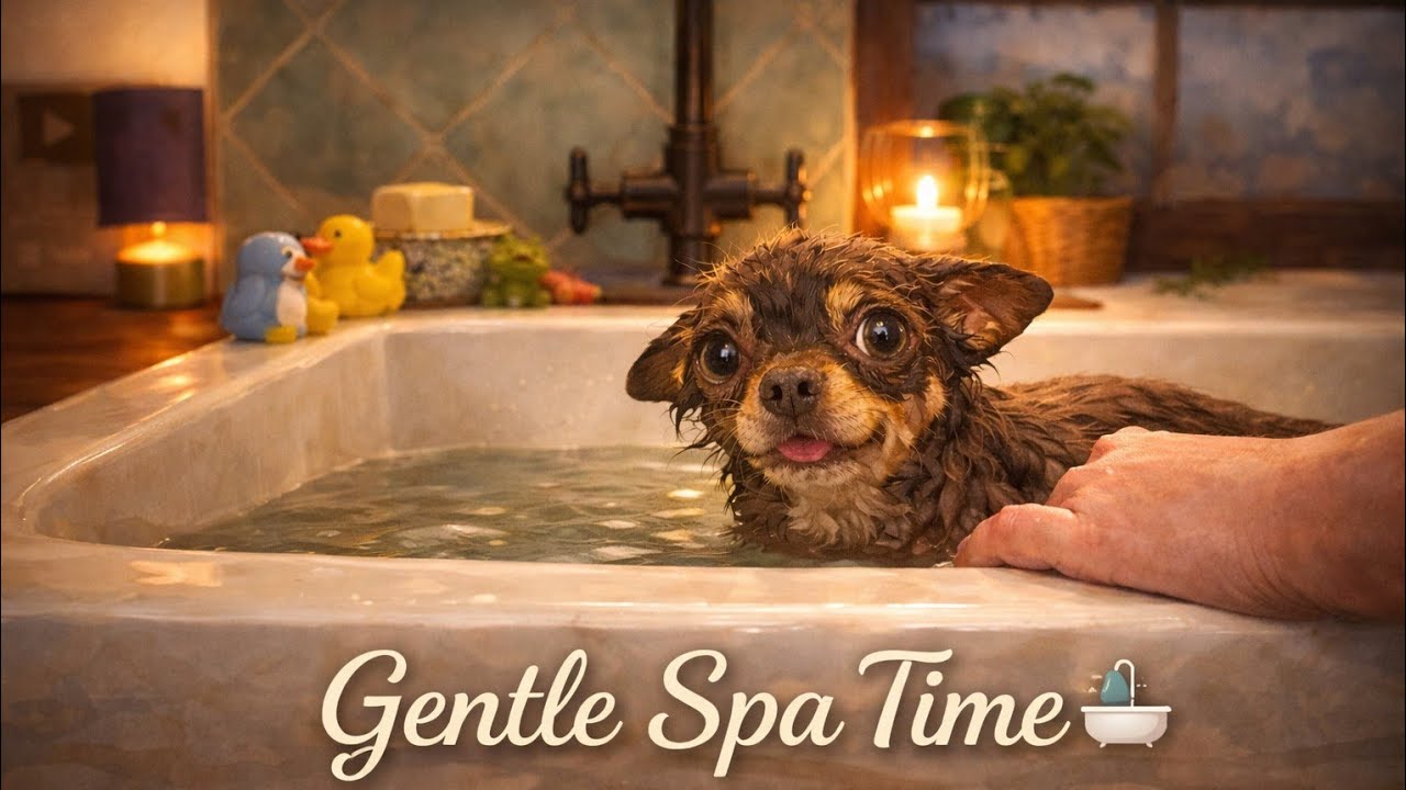 Relaxing Bath Routine for a Tiny Chihuahua 🛁 Calm & Cozy