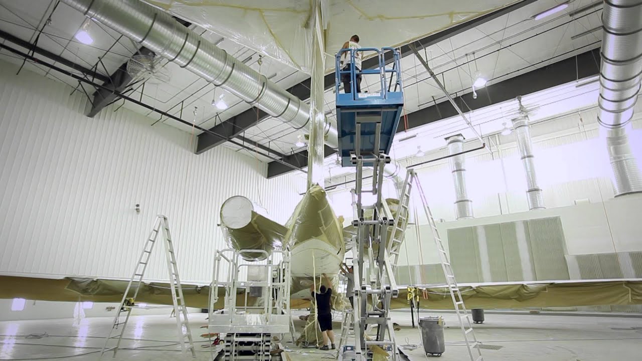 Timelapse: Gulfstream GV Paint Refurbishment