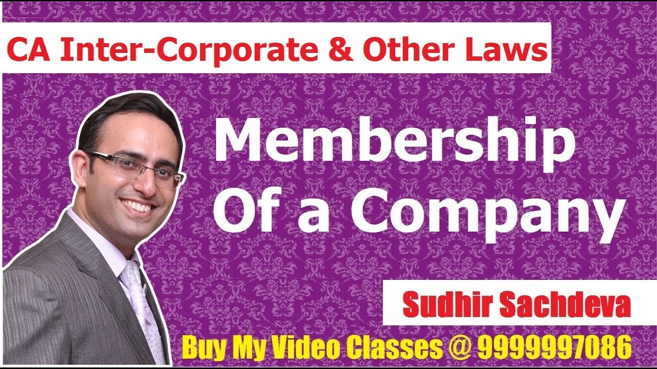 CA Inter Corporate and Other Laws Membership Of Company