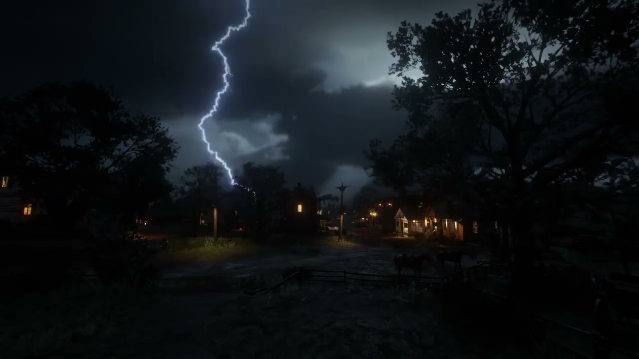Deep Sleep Rainstorm: Heavy Rain & Thunder All Night for Relaxation
