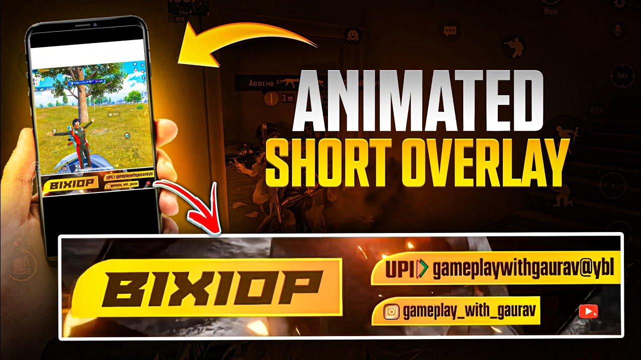Make Animated Shorts Overlay In Just 4 Minutes 🔥 Very Easy Method 😍