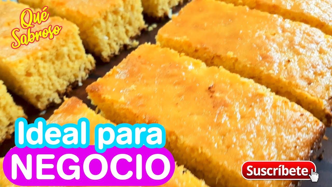 En licuadora Pastel de Choclo para Negocio 💰💸 Pan o Bizcocho de Elote Esponjoso