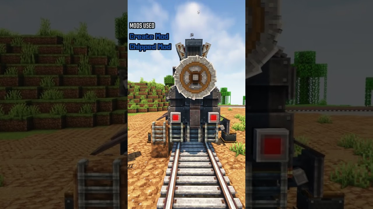 Minecraft: CREATE MOD Locomotive #shorts #createmod