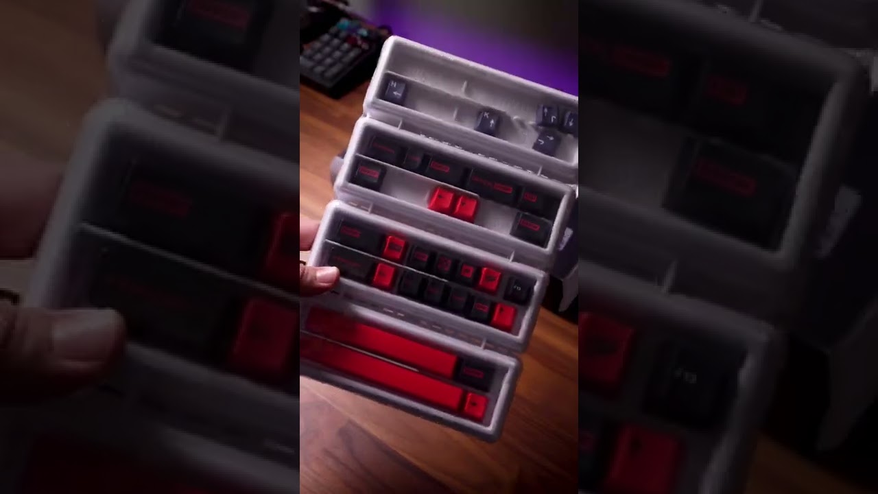 GMK Dracula Unboxing #keyboard #mechanicalkeyboard #shorts #unboxing #keycap
