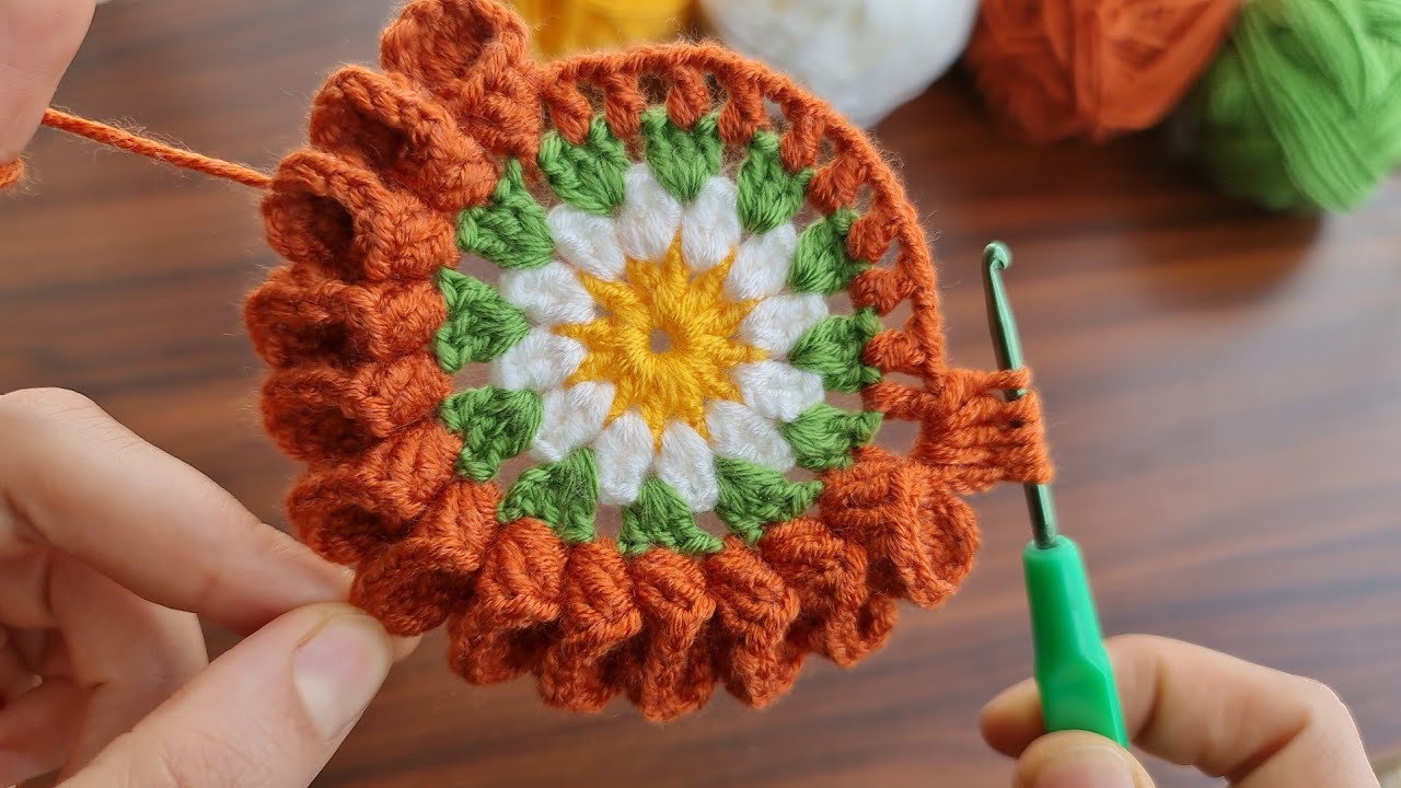 Super Easy Crochet Knitting Motif Çok Kolay Muhteşem Tığ İşi Motif Yapımı
