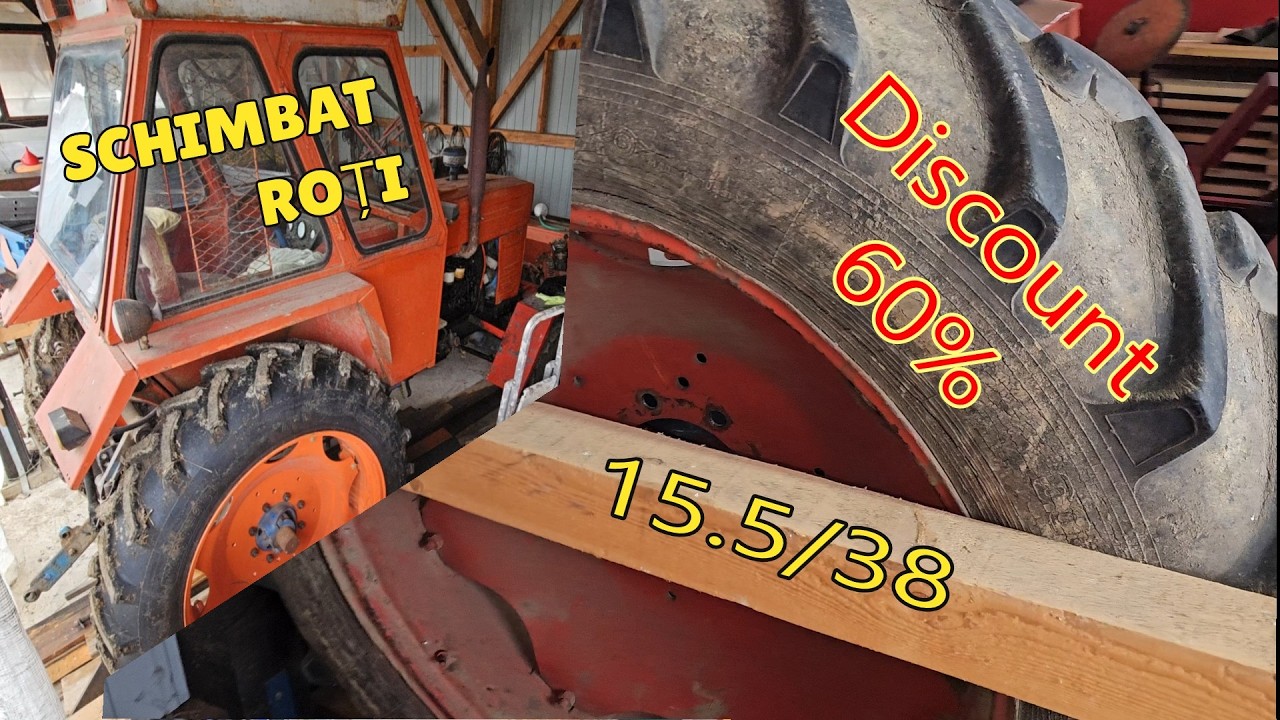 Schimbat roți spate U 650 + vânzare roți #new #tractor