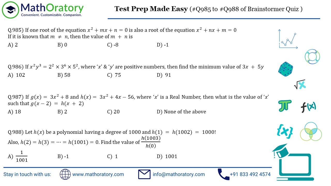 Test Prep Made Easy | Episode 13 | Various CAT GMAT problems on Quantitative Aptitude & Reasoning