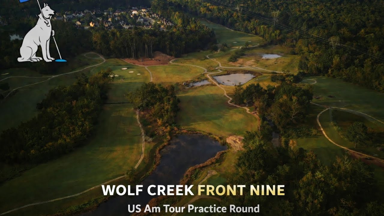 Wolf Creek Golf Club Atlanta Front 9 | Tough Greens & Big Drives | US Am Tour Practice Round