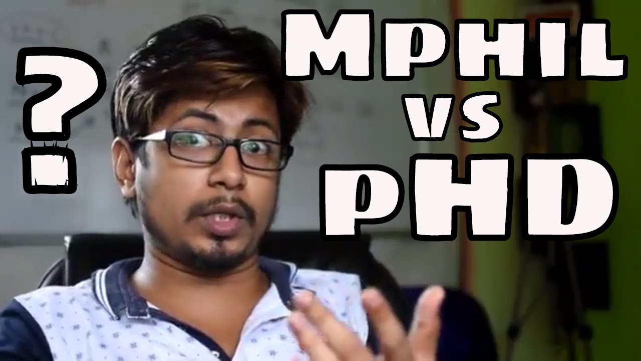 Mphil vs Phd in India