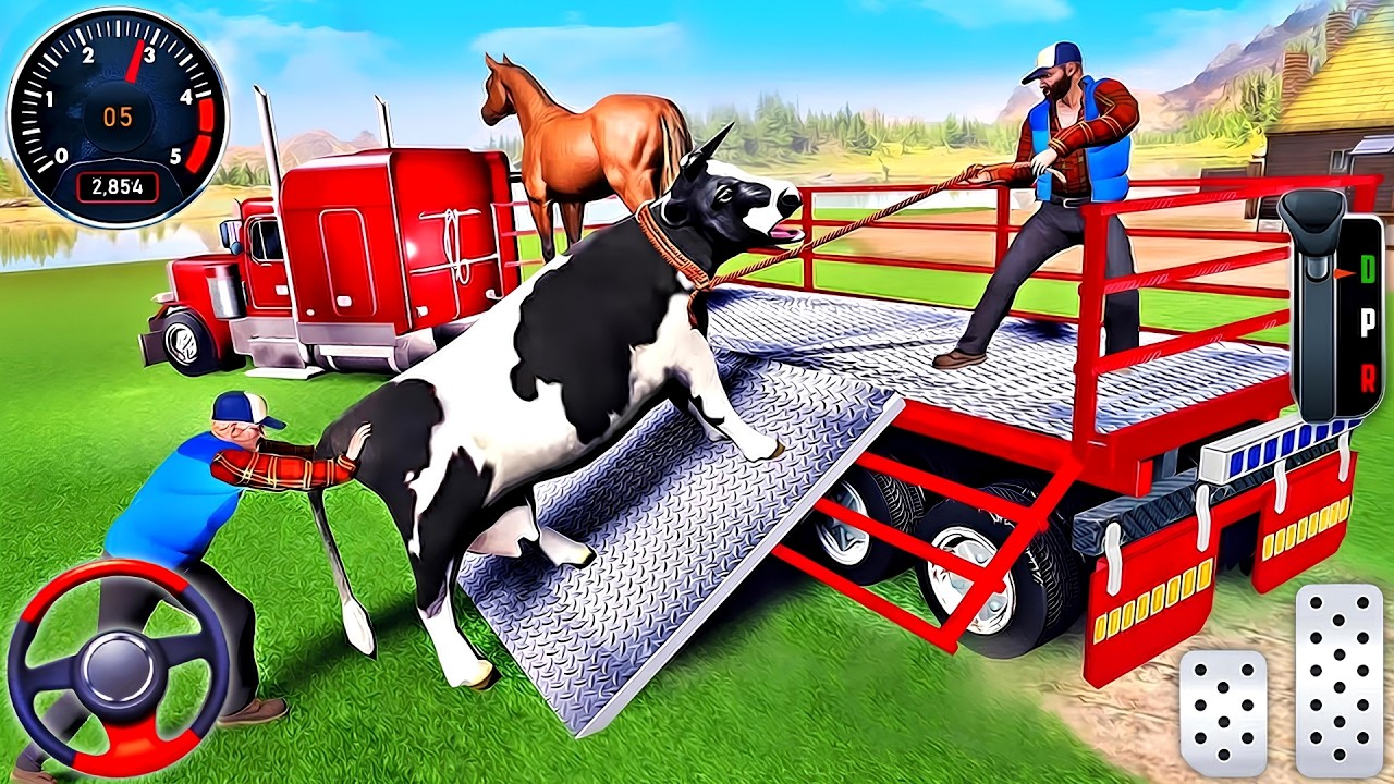 Wild Animal Truck Transport Simulator - Animal Cargo Truck Driving Game 3D - Android Gameplay #2